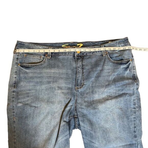 Seven7 Weekend Slim Fit Cropped Stretch Jeans Women's Size 24W - Picture 4 of 8